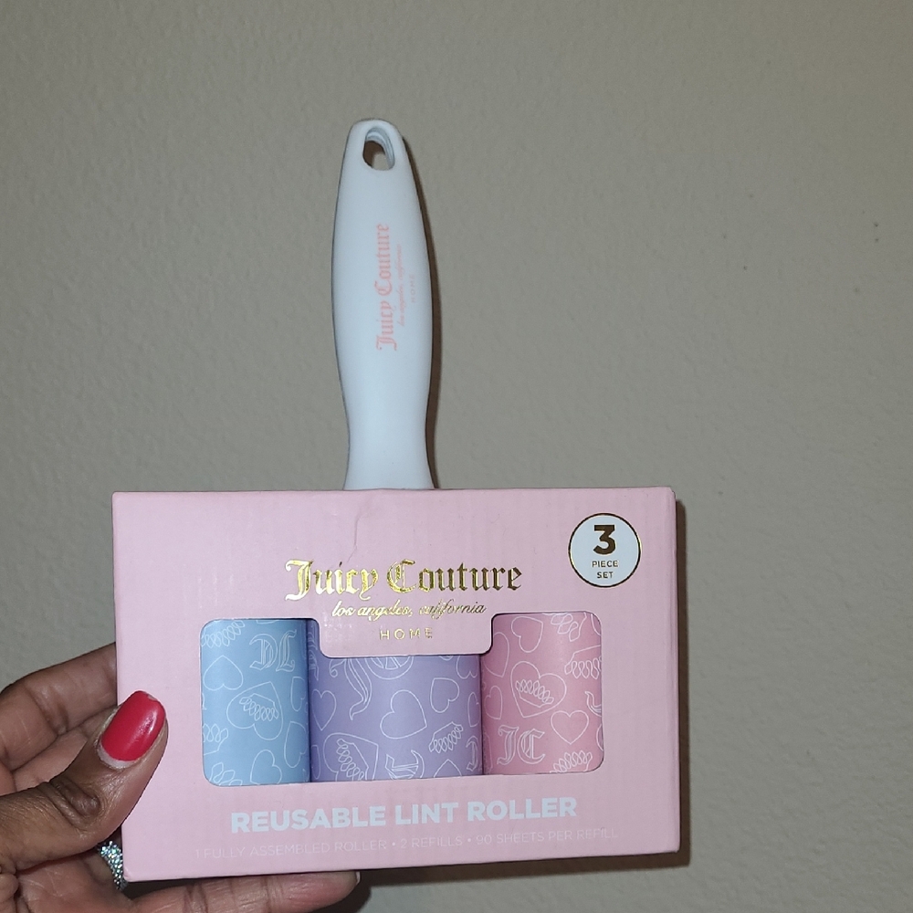 Juicy Couture Pink and Purple Lint Roller Set